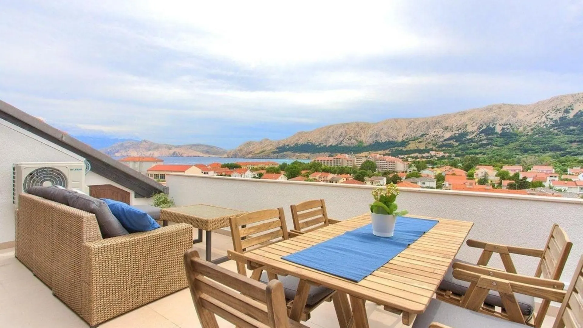 Wohnung In Baska Mit Grill